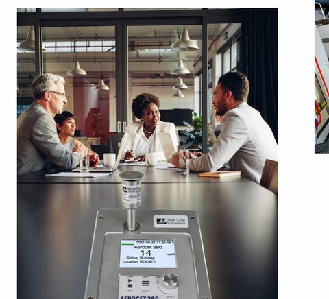 Aerocet 380 monitoring indoor workplace air quality